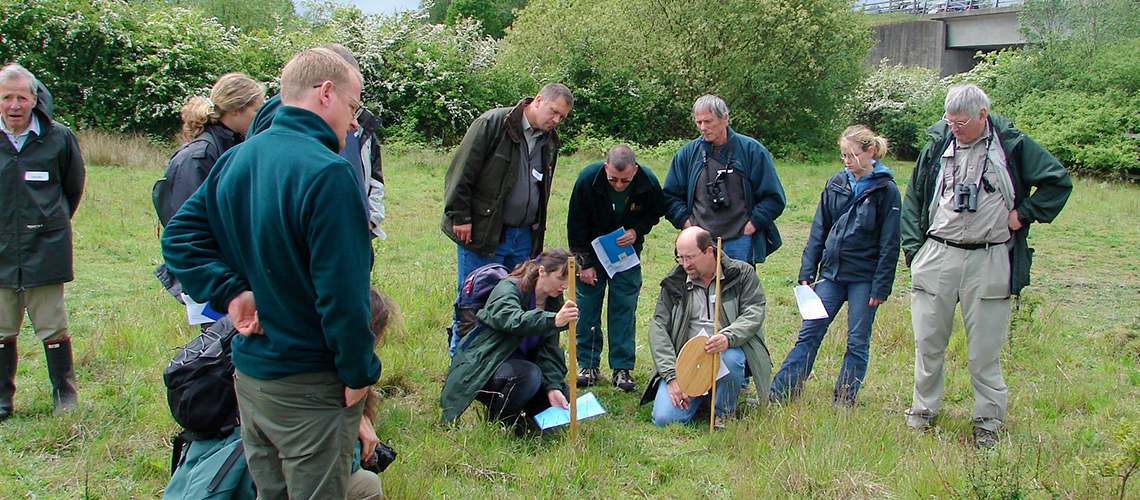 Pooley Fields habitat survey in 2008. © 2024 Jane Ellis.