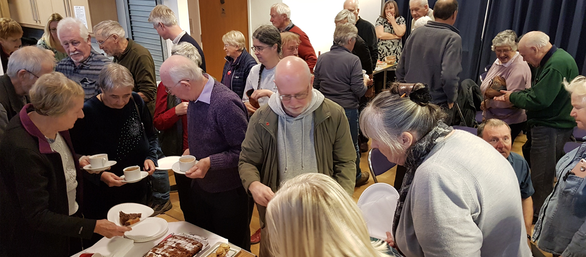Warwickshire Branch meetings are a great way to meet people and make new friends while indulging in a slice of home made cake! © 2024 Steven Cheshire.